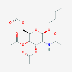 molecular formula C18H29NO9 B1278307 Butyl 2-acetamido-3,4,6-tri-O-acetyl-2-deoxy-b-D-glucopyranoside 