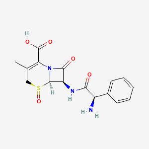 molecular formula C16H17N3O5S B12783198 Cephalexin S-sulfoxide CAS No. 74708-55-7
