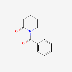 molecular formula C12H13NO2 B1278321 1-Benzoylpiperidin-2-one CAS No. 4252-56-6