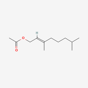 molecular formula C12H22O2 B12783249 3,7-Dimethyloct-2-enyl acetate CAS No. 70795-75-4