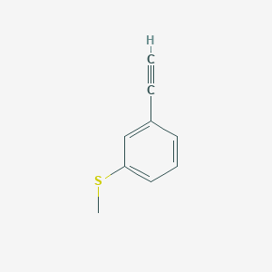 molecular formula C9H8S B1278330 1-Ethynyl-3-(methylsulfanyl)benzene CAS No. 210905-75-2