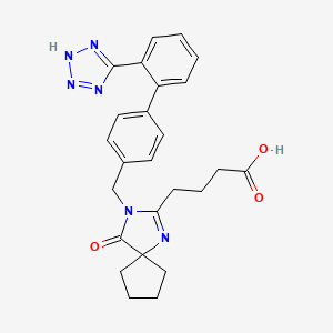 molecular formula C25H26N6O3 B12783420 Irbesartan metabolite 3 CAS No. 208923-63-1