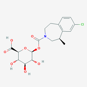 molecular formula C18H22ClNO8 B12783428 Lorcaserin metabolite M5 CAS No. 1361544-50-4