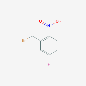 molecular formula C7H5BrFNO2 B1278343 2-(Bromomethyl)-4-fluoro-1-nitrobenzene CAS No. 82420-35-7