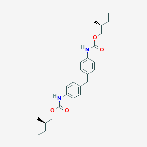 molecular formula C25H34N2O4 B12783492 Bis(2-methylbutyl) (methylenedi-4,1-phenylene)biscarbamate CAS No. 71412-41-4