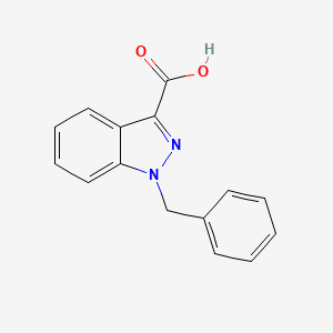 molecular formula C15H12N2O2 B1278350 1-Benzyl-1H-indazole-3-carboxylic acid CAS No. 41354-03-4