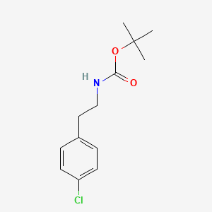 molecular formula C13H18ClNO2 B1278351 Tert-butyl N-[2-(4-chlorophenyl)ethyl]carbamate CAS No. 167886-56-8