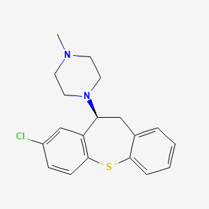 molecular formula C19H21ClN2S B12783510 Clorotepine, (S)- CAS No. 41932-49-4