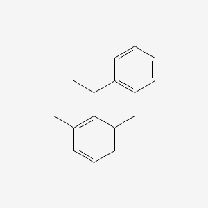 molecular formula C16H18 B12783528 1-Phenyl-1-(2,6-xylyl)ethane CAS No. 81749-29-3
