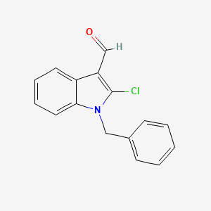 molecular formula C16H12ClNO B1278353 1-Benzyl-2-chloro-1H-indole-3-carbaldehyde CAS No. 77655-46-0