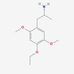 molecular formula C13H21NO3 B12783546 2,5-Dimethoxy-4-ethoxyamphetamine CAS No. 16128-88-4