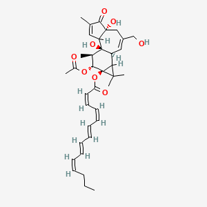 molecular formula C36H46O8 B12783566 Euphorbia factor Ti9 CAS No. 64633-54-1