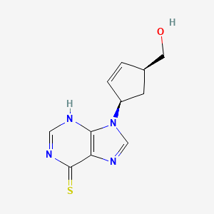 molecular formula C11H12N4OS B12783586 C-D4-6-SH-purinenucleoside CAS No. 118237-85-7