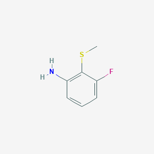 B1278374 3-Fluoro-2-(methylthio)aniline CAS No. 305811-07-8