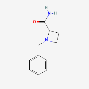 molecular formula C11H14N2O B1278376 1-苄基氮杂环丁烷-2-甲酰胺 CAS No. 40432-40-4