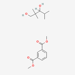 molecular formula C18H28O6 B12783762 Dimethyl benzene-1,3-dicarboxylate;2,2,4-trimethylpentane-1,3-diol CAS No. 65072-12-0