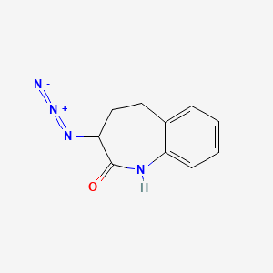molecular formula C10H10N4O B1278378 3-azido-2-Oxo-2,3,4,5-tetrahydro-1H-benzo[b]azepine CAS No. 86499-24-3