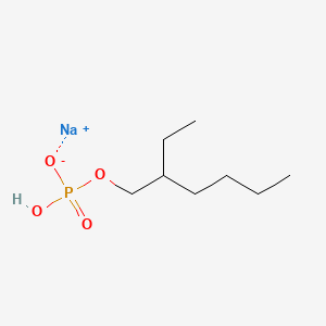 molecular formula C8H18NaO4P B12783792 Sodium 2-ethyl-1-hexanol dihydrogen phosphate CAS No. 31044-12-9