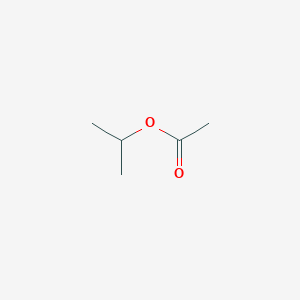 molecular formula C5H10O2<br>(CH3)2CHCOOCH3<br>C5H10O2 B127838 Isopropyl acetate CAS No. 108-21-4