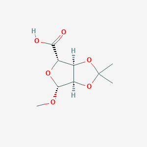 molecular formula C9H14O6 B1278380 2,3-O-Isopropylidene-1-O-methyl-D-ribosic acid CAS No. 54622-95-6