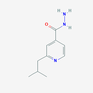 molecular formula C10H15N3O B12783802 2-Isobutylisonicotinic acid hydrazide CAS No. 58480-99-2