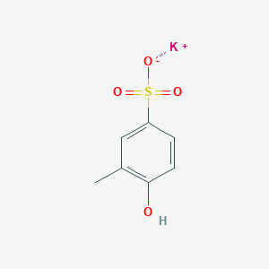 molecular formula C7H7KO4S B12783833 Potassium 2-methyl-1-phenol-4-sulfonate CAS No. 6291-03-8