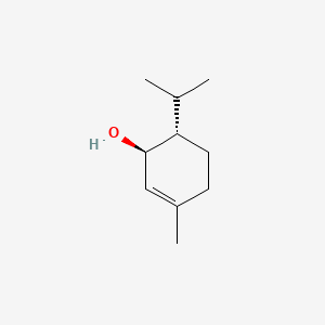 molecular formula C10H18O B12783840 trans-(-)-p-Menth-1-en-3-ol CAS No. 25437-28-9