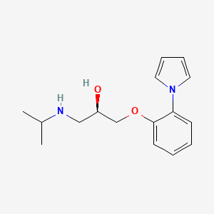 molecular formula C16H22N2O2 B12783855 (+)-Isamoltane CAS No. 116861-01-9