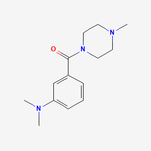 molecular formula C14H21N3O B12783890 Piperazine, 1-(m-(dimethylamino)benzoyl)-4-methyl- CAS No. 94025-29-3