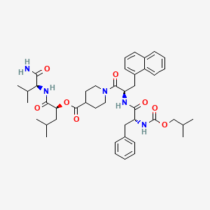 molecular formula C44H59N5O8 B12783927 Peptide 7140 CAS No. 159440-06-9