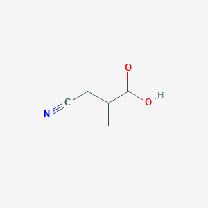 molecular formula C5H7NO2 B1278395 3-Cyano-2-methylpropanoic acid 
