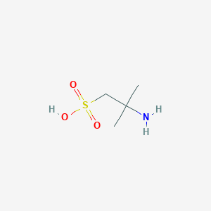 molecular formula C4H11NO3S B1278398 2-Amino-2-methylpropane-1-sulfonic acid CAS No. 86311-35-5