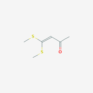 molecular formula C6H10OS2 B1278399 4,4-Bis(methylthio)but-3-en-2-one CAS No. 17649-86-4