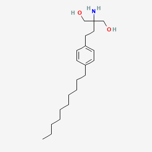 molecular formula C21H37NO2 B1278418 1,3-Propanediol, 2-amino-2-[2-(4-decylphenyl)ethyl]- CAS No. 780729-32-0