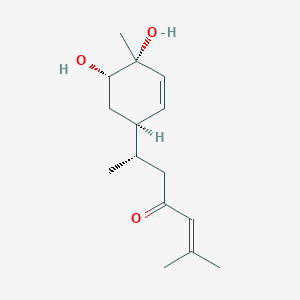 molecular formula C15H24O3 B12784180 Bisacurone A CAS No. 127214-84-0