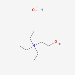 molecular formula C8H21NO2 B12784217 Triethylcholine hydroxide CAS No. 3651-90-9