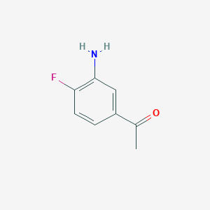 molecular formula C8H8FNO B1278424 3'-氨基-4'-氟苯乙酮 CAS No. 2002-82-6