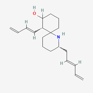 molecular formula C19H29NO B12784261 Tetrahydrohistrionicotoxin CAS No. 55475-49-5