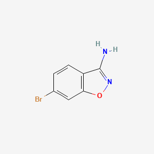 molecular formula C7H5BrN2O B1278436 6-Bromobenzo[d]isoxazol-3-amine CAS No. 177995-39-0
