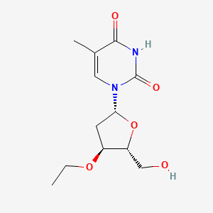molecular formula C12H18N2O5 B12784376 Thymidine, 3'-O-ethyl- CAS No. 81542-72-5