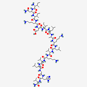 molecular formula C88H158N24O20 B12784403 Bombolitin IV CAS No. 95753-40-5