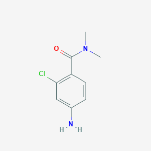 molecular formula C9H11ClN2O B1278448 4-氨基-2-氯-N,N-二甲基苯甲酰胺 CAS No. 98995-06-3