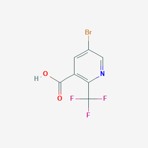 molecular formula C7H3BrF3NO2 B1278456 5-Bromo-2-(trifluoromethyl)nicotinic acid CAS No. 436799-36-9