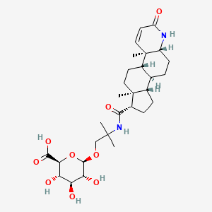 molecular formula C29H44N2O9 B12784597 Hydroxyfinasteride glucuronide CAS No. 1196787-38-8