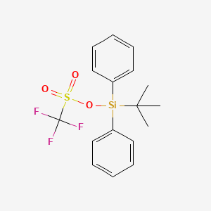 molecular formula C17H19F3O3SSi B1278461 叔丁基二苯基硅基三氟甲磺酸酯 CAS No. 92886-86-7