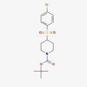 molecular formula C16H22BrNO4S B1278462 1-Boc-4-(4-Bromobenzenesulfonyl)piperidine CAS No. 226398-62-5