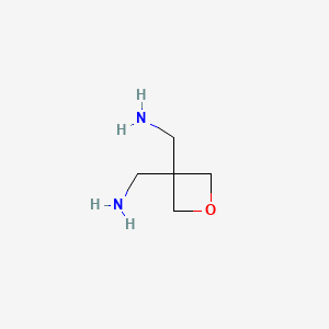 molecular formula C5H12N2O B1278467 [3-(氨甲基)氧杂环-3-基]甲胺 CAS No. 23500-57-4
