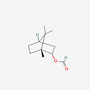 molecular formula C11H18O2 B12784744 Bornyl methanoate CAS No. 74219-20-8