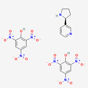 molecular formula C21H18N8O14 B12784822 Nornicotine dipicrate CAS No. 6255-01-2