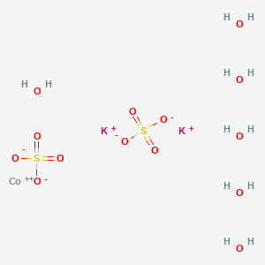 molecular formula CoH12K2O14S2 B12784914 Cobaltous potassium sulfate hexahydrate CAS No. 10026-20-7